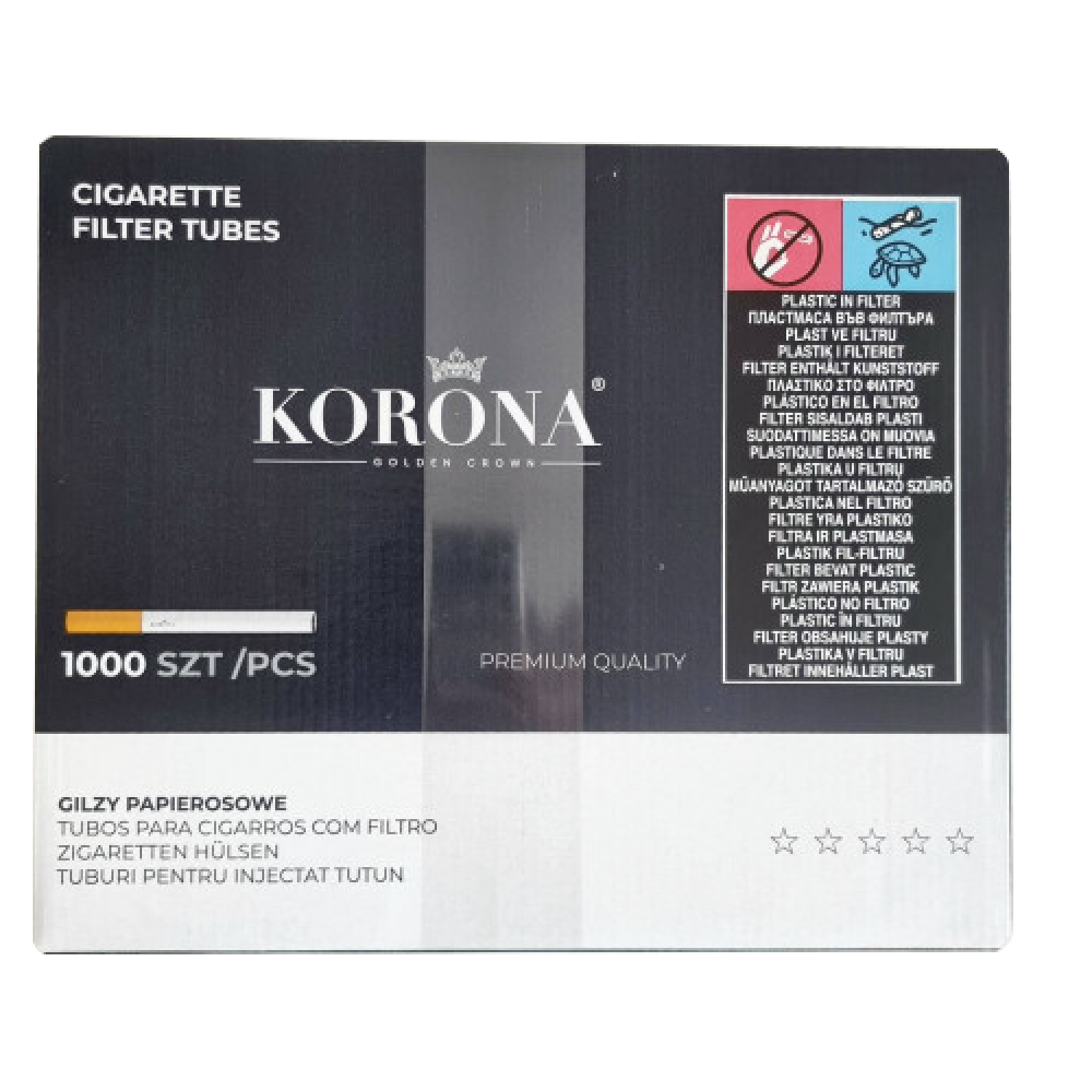 Сигаретные гильзы Корона 1000 шт стандарт