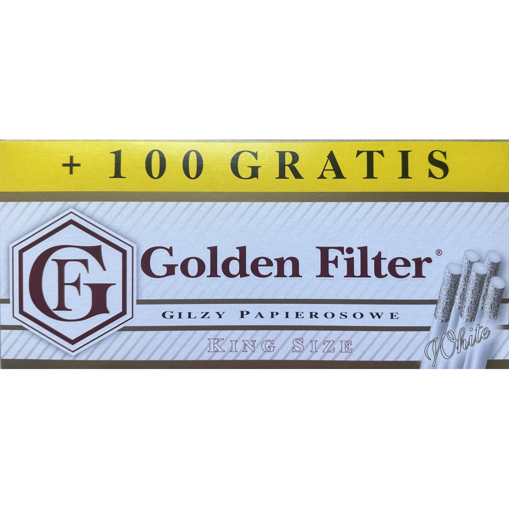 Сигаретні гільзи Golden Filter White 24мм Сигаретні гільзи Golden Filter White 24мм